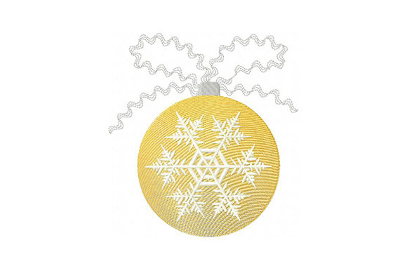 Christmas Ball with Snowflake: An Embroidery Designer's Review