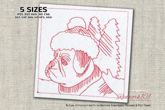 Christmas Dutch Dog Redwork: A Pro Embroidery Designer’s Review
