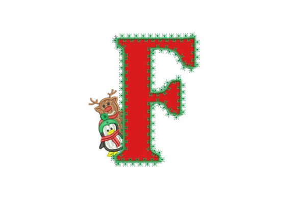 Christmas Letter F: A Festive Embroidery Choice