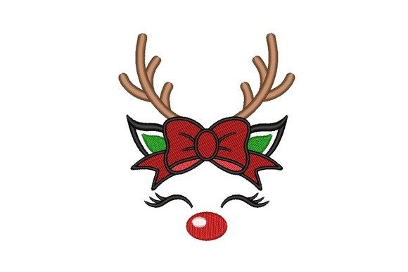 Christmas Reindeer Embroidery