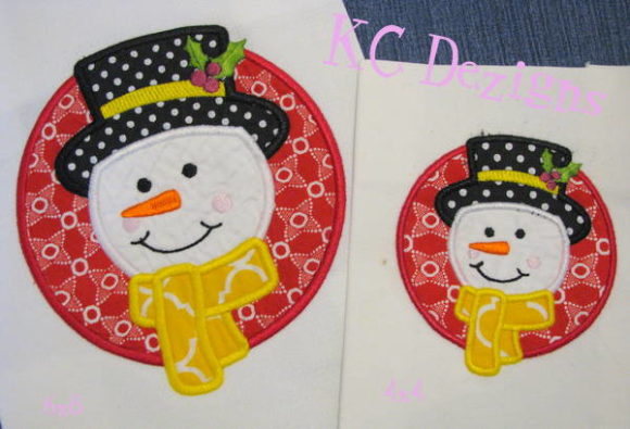 Christmas Snowman Circle Applique Review