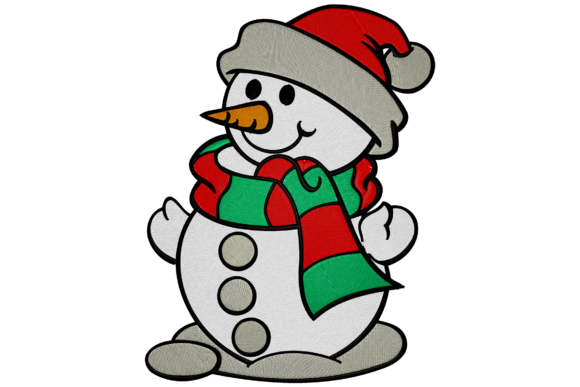 Christmas Snowman Embroidery Design Review for Small Business Merch