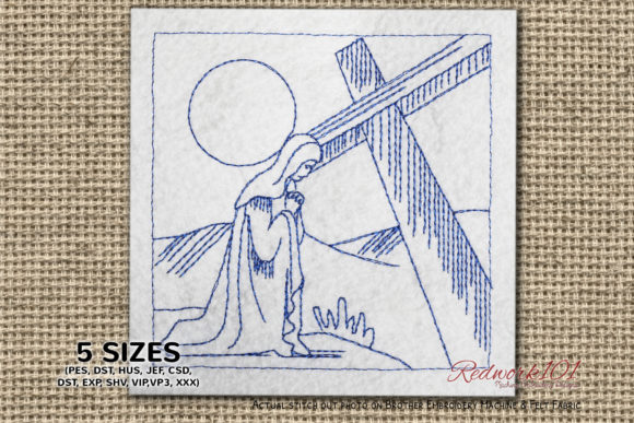 Nativity Scene Wiht Cristian Cross