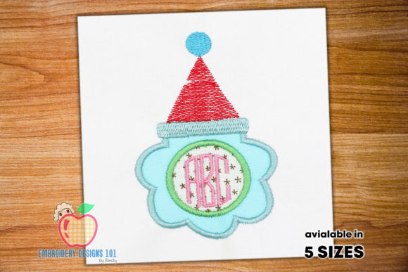 Santa Hat with Monogram Applique Review