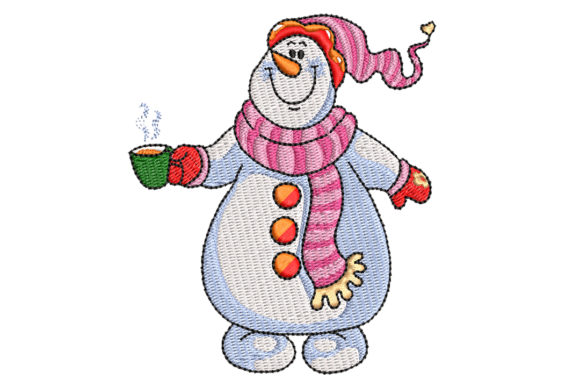 Snowman with Hot Chocolate Embroidery Review