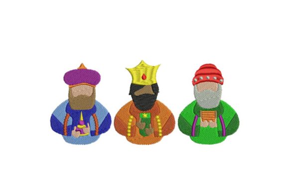 Three Wise Kings Busts: A Holiday Embroidery Review